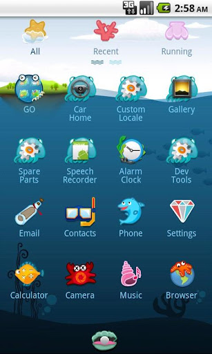 Ocean Theme GO Launcher EX v1.1