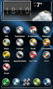 Next Launcher Theme Metal