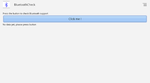 Android application Bluetooth Check screenshort