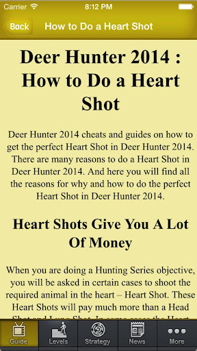 【免費書籍App】Guide & Cheat For Deer Hunter-APP點子