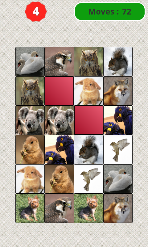 Animals Matching Game Screen 2