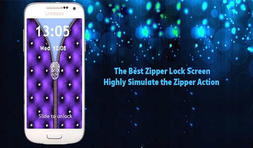 Zipper Style Lock Screen