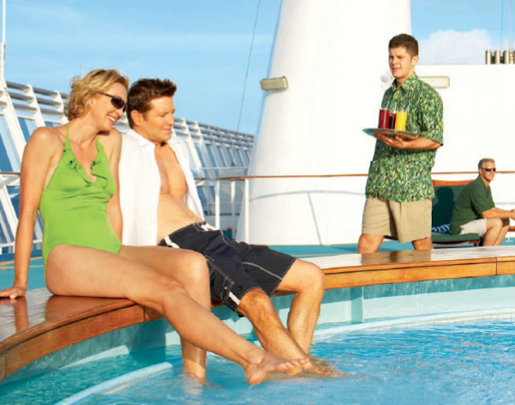 Take a dip in the splash pool aboard your Princess cruise.
