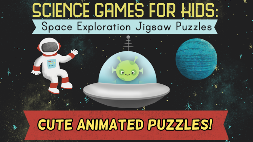 Space Games for Kids: Puzzles! Screen 1