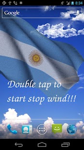 Free 3D Argentina Flag LWP + APK for Android