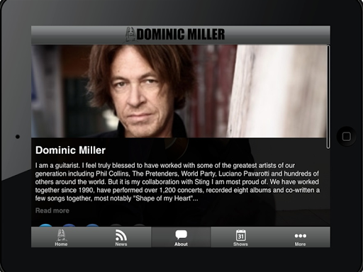 【免費音樂App】Dominic Miller-APP點子