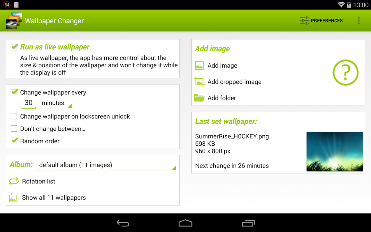 Wallpaper Changer - screenshot