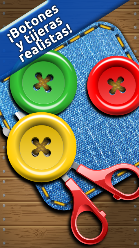 Android application Buttons and Scissors screenshort