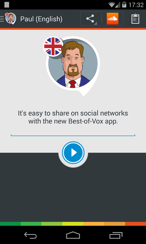 Android application Paul TTS voice (English) screenshort
