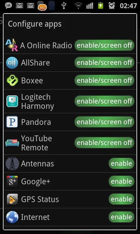 JuiceDefender - battery saver - screenshot