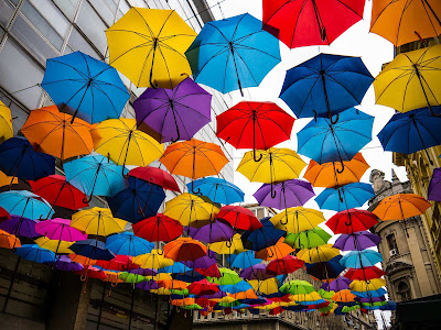 Yes, there really is an Umbrella Street in Belgrade, Serbia.