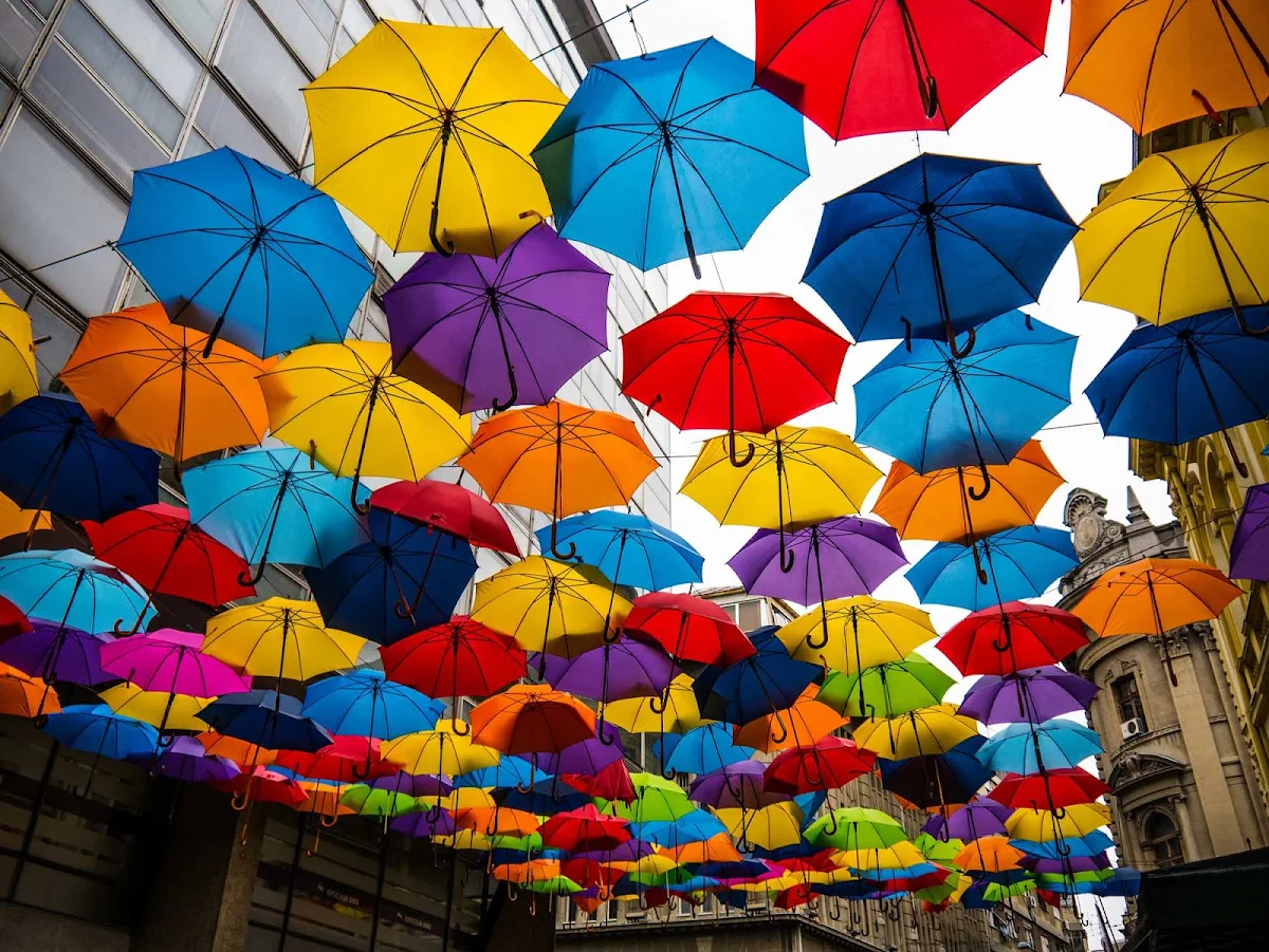 umbrella-street-belgrade-serbia - Yes, there really is an Umbrella Street in Belgrade, Serbia.