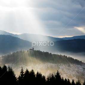 Heavenly glow by Ian Middleton - Landscapes Mountains & Hills