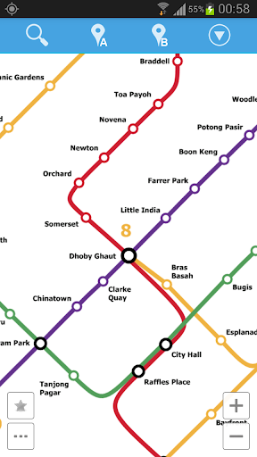 Singapore Metro Map