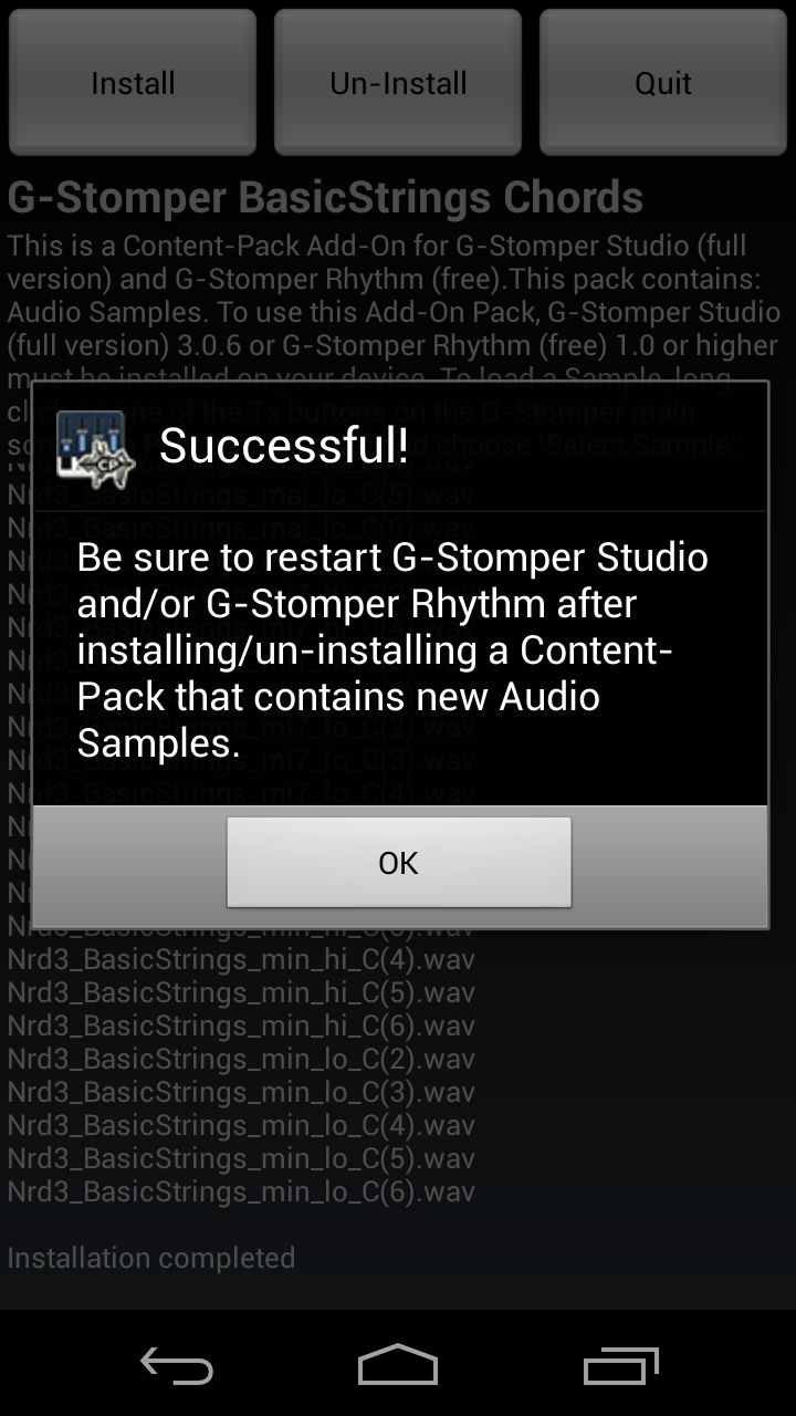 G-Stomper BasicStrings Chords Screen 2
