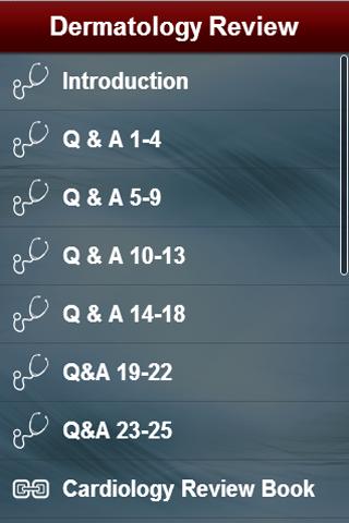 Android application Dermatology Review screenshort
