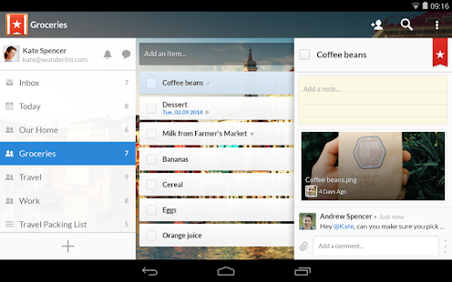 Wunderlist: To-Do List & Tasks - screenshot thumbnail
