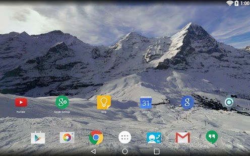 download Panorama Wallpaper:Snowy Mntns free