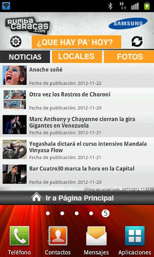 Rumba Caracas Widget