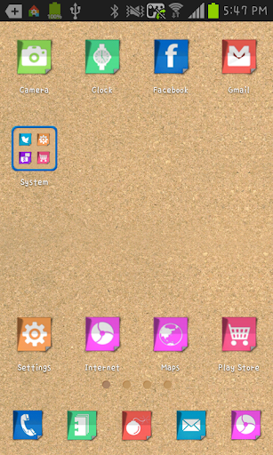 Note go launcher theme