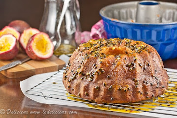 Passionfruit Syrup Cake