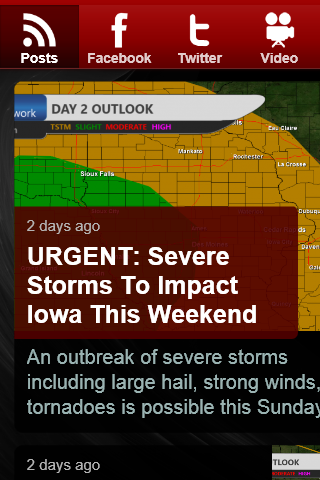 Iowa Storm Chasing Network Screen 3