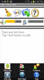iTalk - Text to Voice Screenshots 1