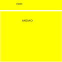 date memo text widget logo