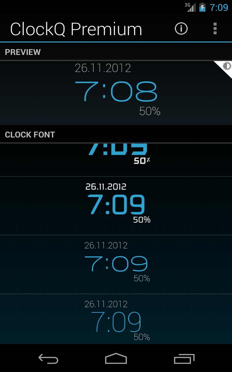 ClockQ Premium Screen 3