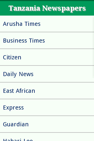 Tanzania Newspaper Site List