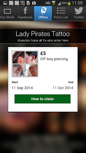 【免費商業App】Lady Pirates Tattoo-APP點子