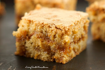 Brown Butter Blondies With Dulce De Leche