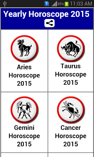 Yearly Horoscope 2015