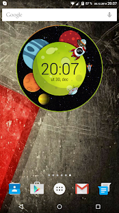 Lastest Planet Clock Zooper Widget APK for Android