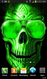 How to download Green Fire Skull Live Wallpape patch 26 apk for pc