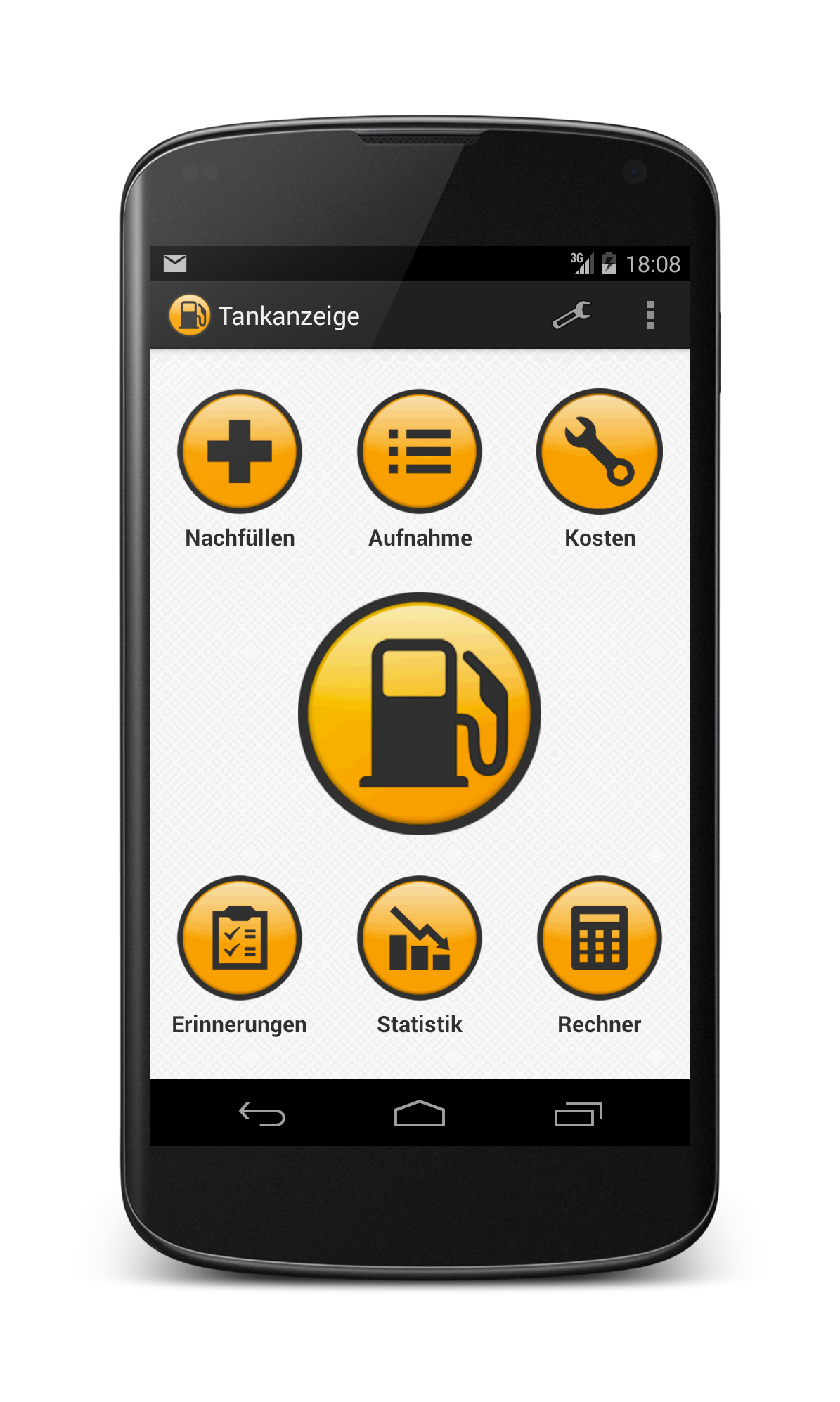 Android application Fuelmeter (Сonsumption) screenshort