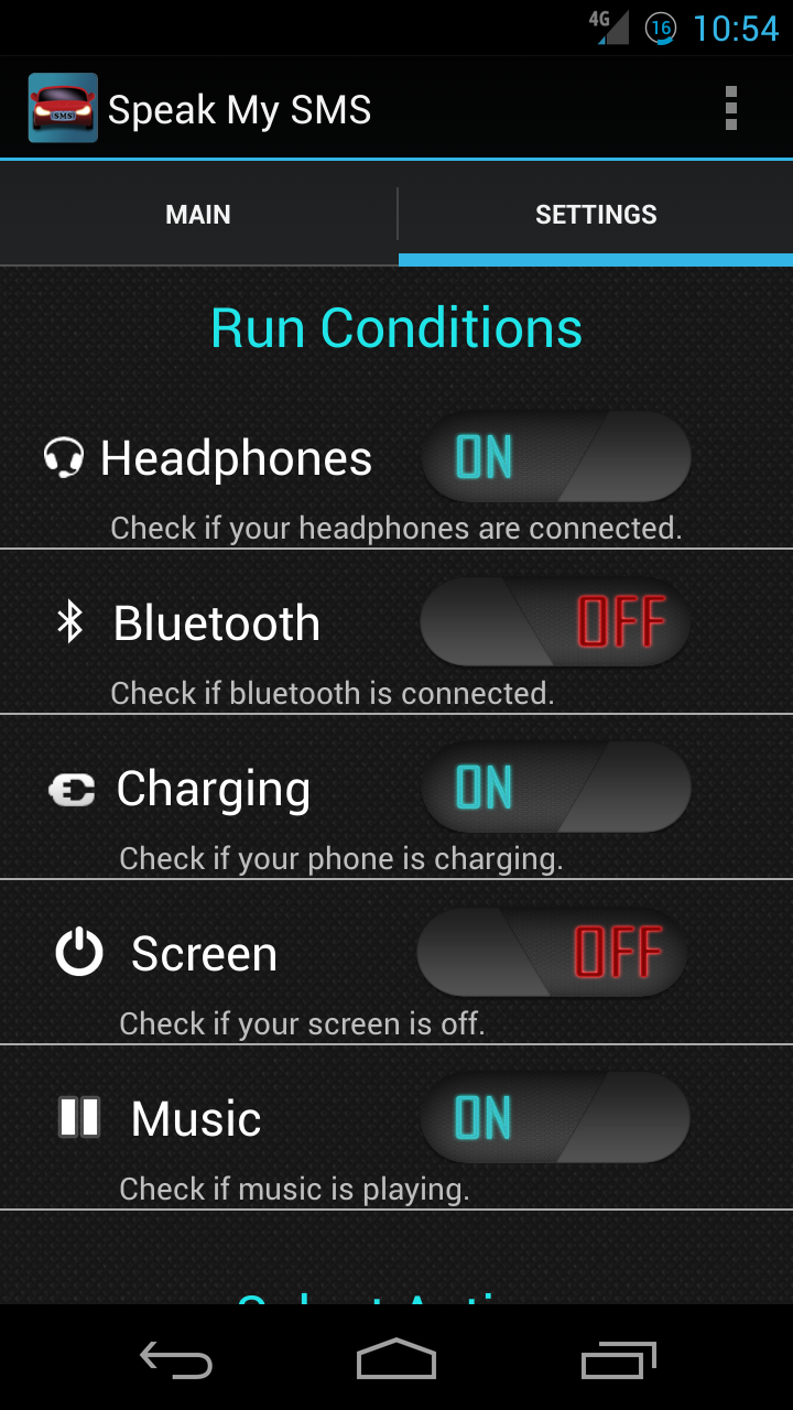 Speak My SMS Screen 3