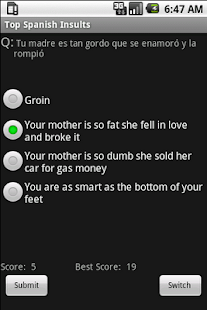 Free Spanish Insult Generator &Quiz APK