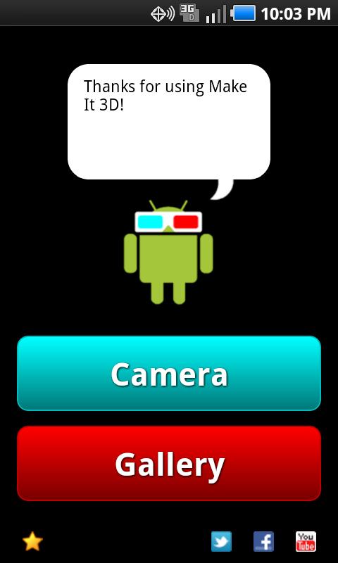 Android application Make It 3D PRO - 3D Camera screenshort