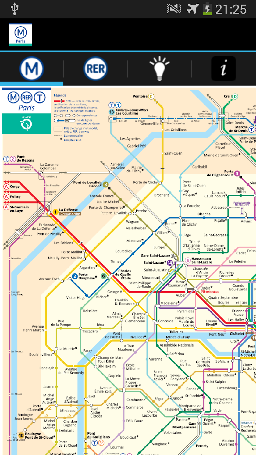 Metro Map Paris - Map and Tips Screen 2