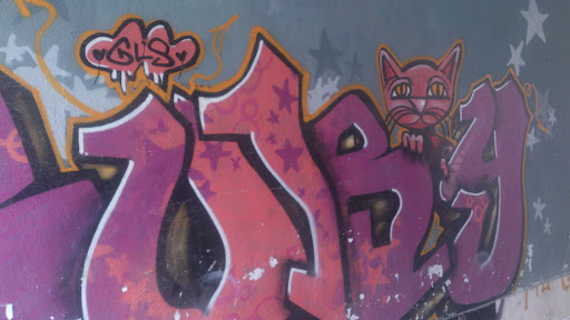 Graffiti Nury Con Gato