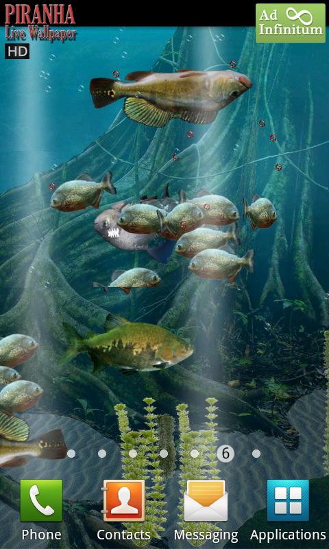 Piranha Live Wallpaper HD Screen 2