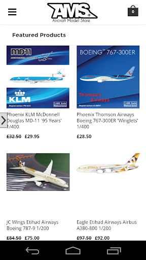 Aircraft Model Store