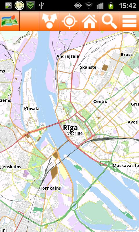Riga Offline mappa Map Screen 2