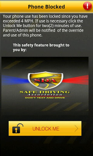 Anti Texting Safe Driving App.