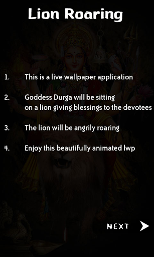 Live Lion of Durga Maa