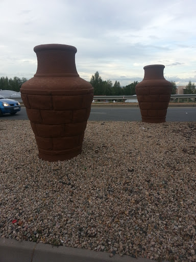 Pots on Road