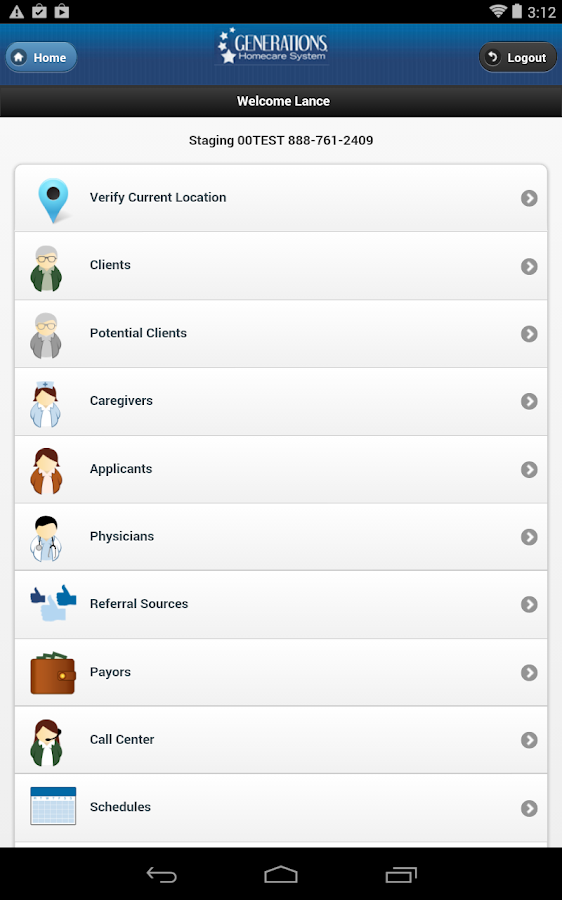 Generations Homecare System Android Apps on Google Play