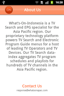 WhatsOnIndonesia: TV Guide App Screenshots 6