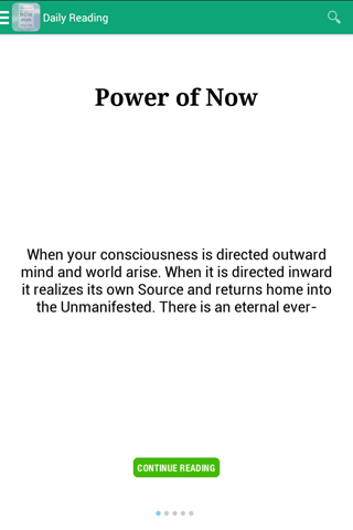 Practicing the Power of Now Screen 2